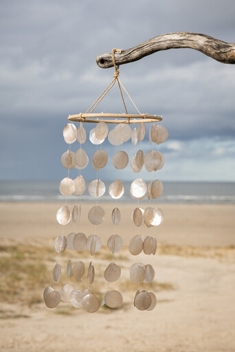 Impressionen zu IB Laursen Windspiel mit Strandmuscheln, Bild 2