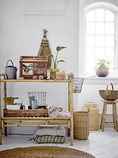 Impressionen zu Bloomingville Bambus Laterne mit Glas Madlin 2er, Bild 1
