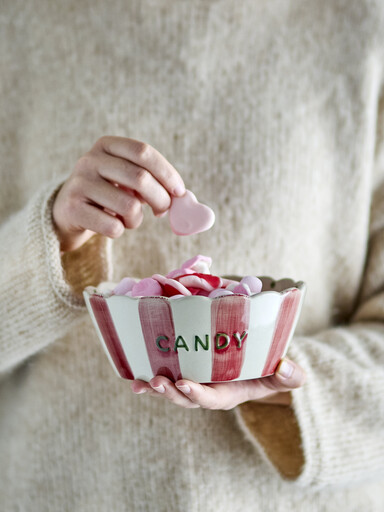 Impressionen zu Bloomingville Steingut-Schale Candy für Süßigkeiten, Bild 2