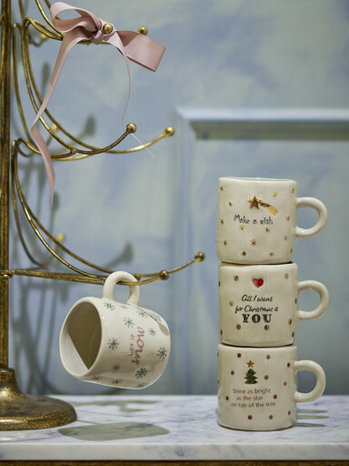 Impressionen zu Bloomingville Christy Tasse Natur 260 ml (4er-Set), Weihnachten, Bild 3
