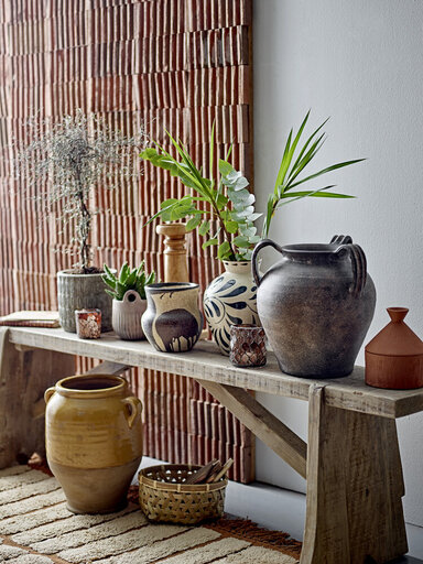 Impressionen zu Bloomingville Heikki Vase blau, Steingut, Bild 1