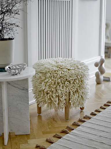 Hocker Plüsch Wolle | Bloomingville