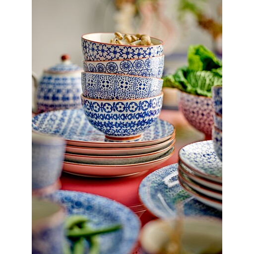 Impressionen zu Bloomingville Karine Dessert-Teller-Set, Blau – Ø 20 cm, Bild 3
