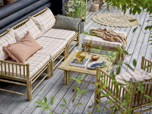 Impressionen zu Bloomingville Korfu Modul Pouf Hocker Bambus, Bild 1