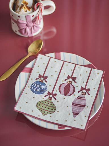 Impressionen zu Bloomingville Ornamentia Weihnachtliche Papierservietten (20er-Set), Bild 1