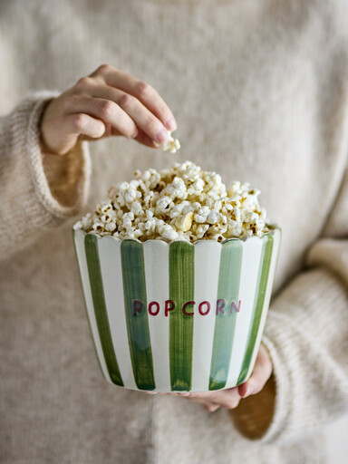 Impressionen zu Bloomingville Popcorn Schale Bunt – Handbemaltes Steingut im Hygge-Stil, Bild 6
