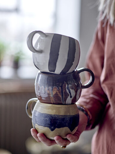 Impressionen zu Bloomingville Solange große Tasse, Natur, Steingut, Bild 1