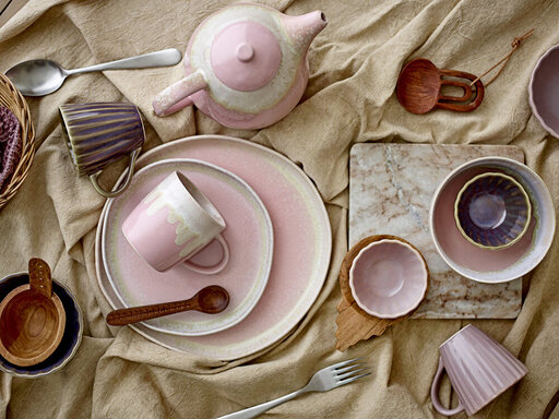 Impressionen zu Bloomingville Teller Louisa in Rose aus Steingut, Bild 2