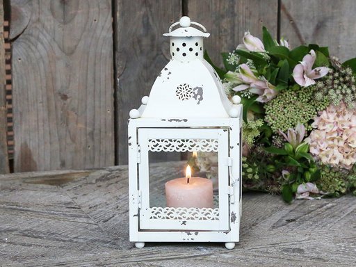 Impressionen zu Chic Antique Chic Antik Laterne mit Spitze, Bild 1