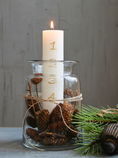 Impressionen zu Chic Antique Adventskerze mit Druck 1-4, Bild 1