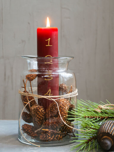 Impressionen zu Chic Antique Adventskerze mit Druck 1-4, Bild 3
