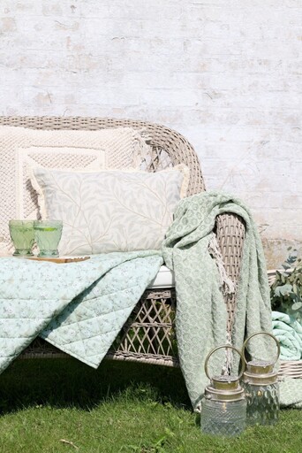 Impressionen zu Chic Antique Aix Plaid Decke Grün 150 x 130 cm, Bild 2