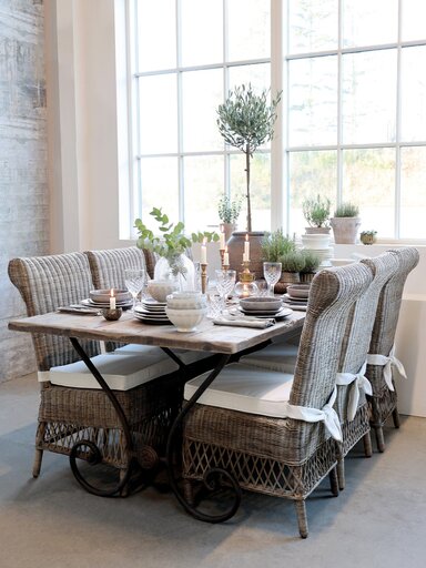 Impressionen zu Chic Antique Alter französischer Stuhl mit Sitzkissen, Bild 2