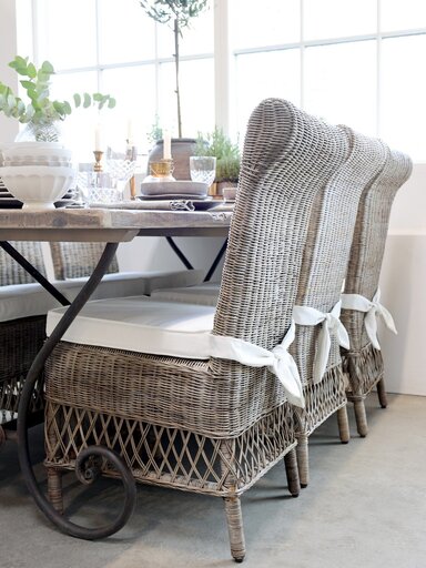 Impressionen zu Chic Antique Alter französischer Stuhl mit Sitzkissen, Bild 3