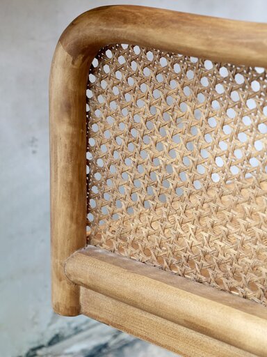 Impressionen zu Chic Antique Altfranzösischer Bürostuhl mit Rattan, Bild 5
