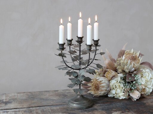 Impressionen zu Chic Antique Altfranzösischer Kerzenständer mit 5 Haltern, Bild 1