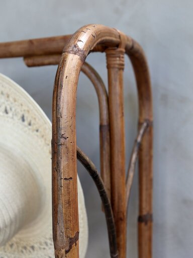 Impressionen zu Chic Antique Anor Kleiderständer aus Rattan geflochten mit Ablage, Bild 2