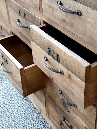 Impressionen zu Chic Antique Anrichte auf Rädern mit 20 Schubladen, Bild 2