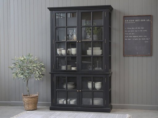Impressionen zu Chic Antique antiker Vitrinenschrank Marseille 4 Türen, Bild 6