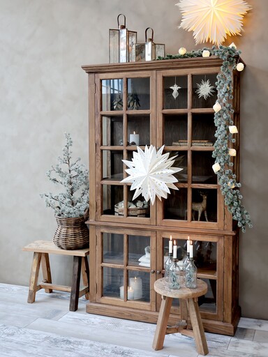 Impressionen zu Chic Antique antiker Vitrinenschrank Marseille 4 Türen, Bild 2