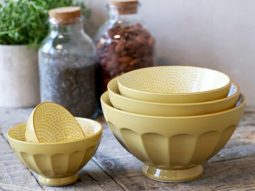 Impressionen zu Chic Antique Ares Latteschüssel mit Muster im Set, Bild 1