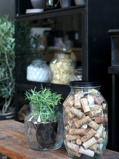 Impressionen zu Chic Antique Aufbewahrungsglas mit Diamantenschliff, Bild 3