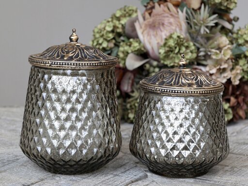 Impressionen zu Chic Antique Aufbewahrungsglas mit Perlenkante, Bild 1