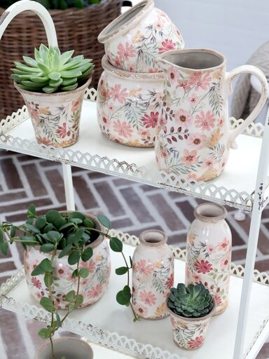 Impressionen zu Chic Antique Auray Blumentopf mit Blumen Muster, Bild 2