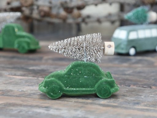 Impressionen zu Chic Antique Autofigur mit Velours Weihnachtsbaum, Bild 1