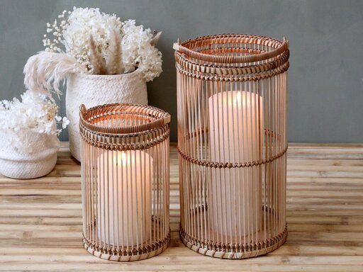 Impressionen zu Chic Antique Bambus Laterne, Bild 1