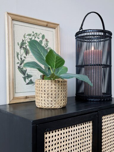 Impressionen zu Chic Antique Bambus Laterne schwarz, Bild 3
