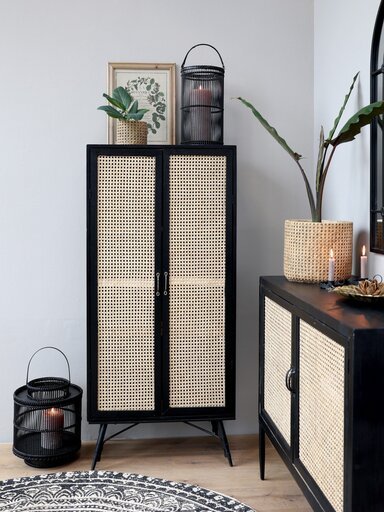 Impressionen zu Chic Antique Bambus Laterne schwarz, Bild 2