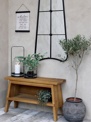 Impressionen zu Chic Antique Bank mit Ablage aus Fichtenholz, Bild 1