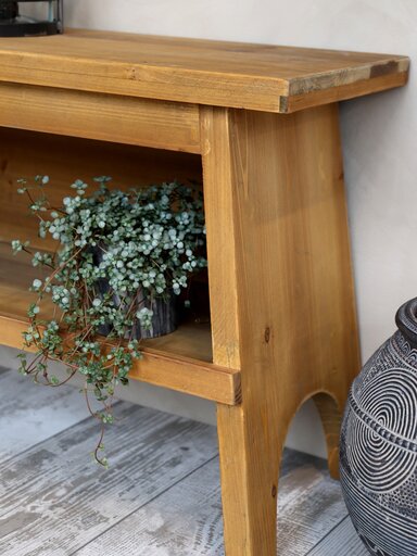 Impressionen zu Chic Antique Bank mit Ablage aus Fichtenholz, Bild 2