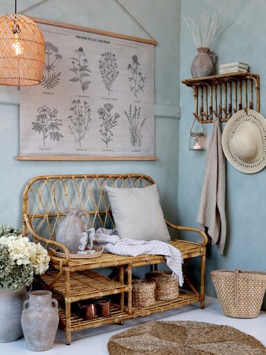 Impressionen zu Chic Antique Bank mit Rückenlehne und 3 Ablagen, Bild 1