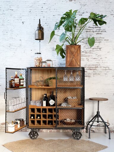 Impressionen zu Chic Antique Barschrank auf Rädern, Bild 1