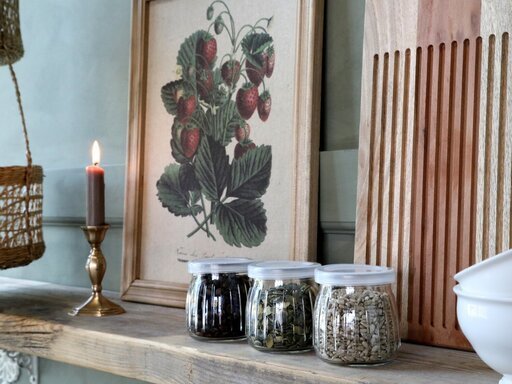 Impressionen zu Chic Antique Bild mit Erdbeeren Motiv und Naturrahmen, Bild 2