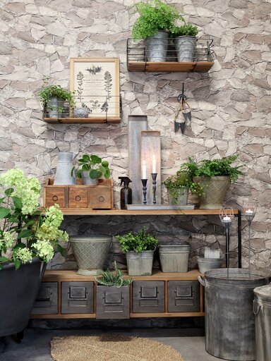 Impressionen zu Chic Antique Bild mit wilden Blumen und Naturrahmen, Bild 2