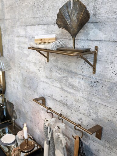 Impressionen zu Chic Antique Blatt Dekor auf Fuß, Bild 3