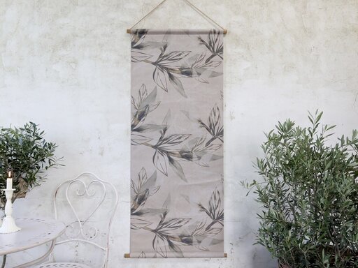 Impressionen zu Chic Antique Blumendruck Leinwandbild zum Aufhängen , Bild 2