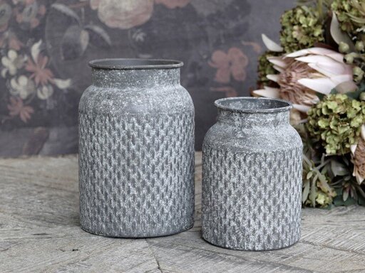 Impressionen zu Chic Antique Blumentopf mit Muster zur Deko, Bild 1