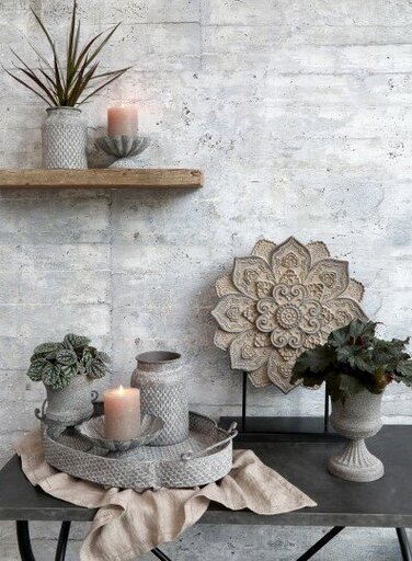 Impressionen zu Chic Antique Blumentopf mit Muster zur Deko, Bild 2