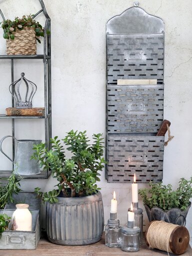 Impressionen zu Chic Antique Blumentopf Pflanztopf mit Rillen, Bild 2