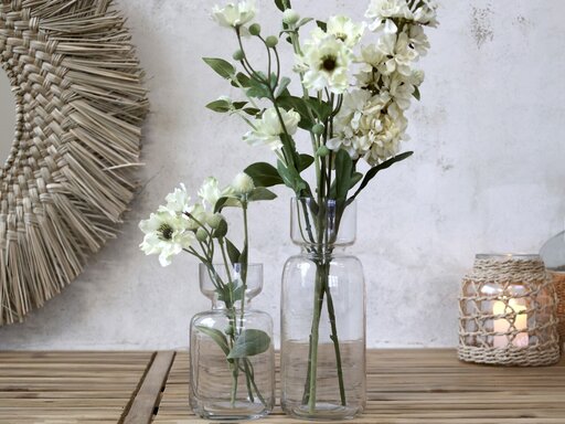 Impressionen zu Chic Antique Blumenvase aus Glas, Bild 2