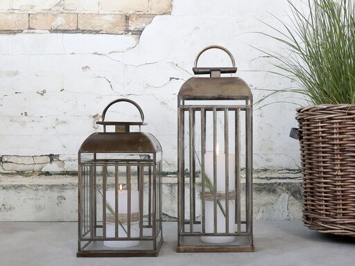 Impressionen zu Chic Antique Boden Laterne mit Streifen, Bild 2