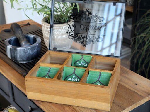 Impressionen zu Chic Antique Box mit Druck und 6 Fächern, Bild 2