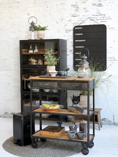 Impressionen zu Chic Antique Box mit Druck und 6 Fächern, Bild 3