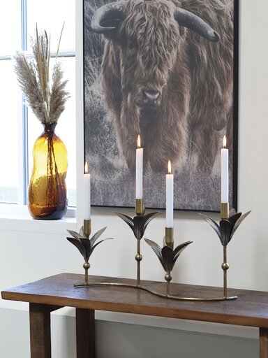 Impressionen zu Chic Antique Braune Vase aus Glas, Bild 1