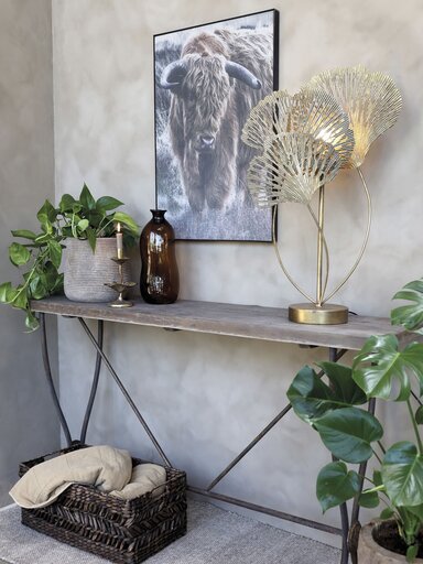 Impressionen zu Chic Antique Braune Vase aus Glas, Bild 2