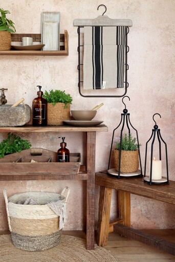 Impressionen zu Chic Antique Melamin Tablett Cassis Latte, oval, Bild 1